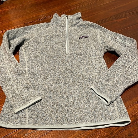 Patagonia Women’s Blue Quarter Zip Jacket Size M - Picture 1 of 7
